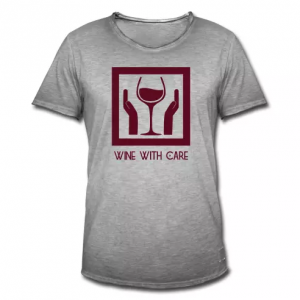 Baccantus Shirts "wine with care"