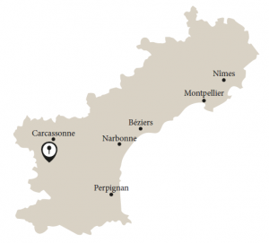 Karte Languedoc mit Limoux